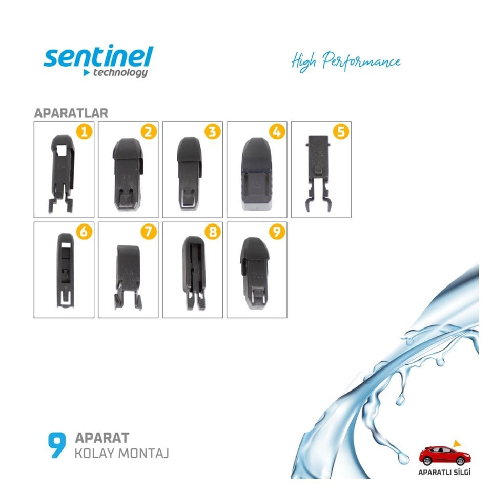 SİLECEK SÜPÜRGESİ 510 MM AEROTWIN (9 APARATLI)