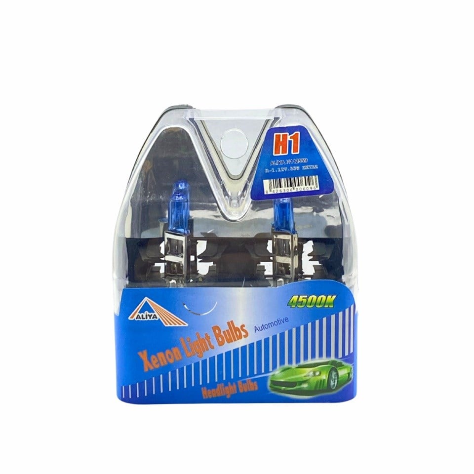 12V H1 AMPUL 55W BEYAZ IŞIK XENON LIGHT BULBS 4500K (2 AD)