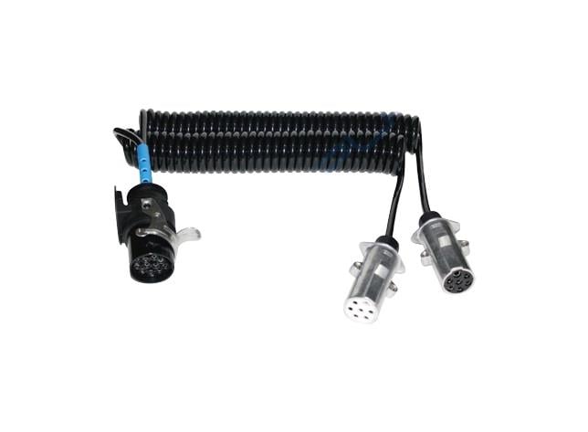 SERTPLAS TIR DORSE ELEKTRİK KABLOSU 7'Lİ X 2 (3'LÜ) (ADAPTÖR) (15 KABLOLU) (4 MT) ALÜMİNY FİŞLİ