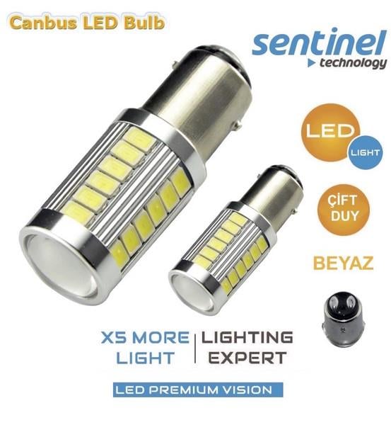 12V 1016 AMPUL 33 LEDLİ BEYAZ (MERCEKLİ) CB (2 AD)