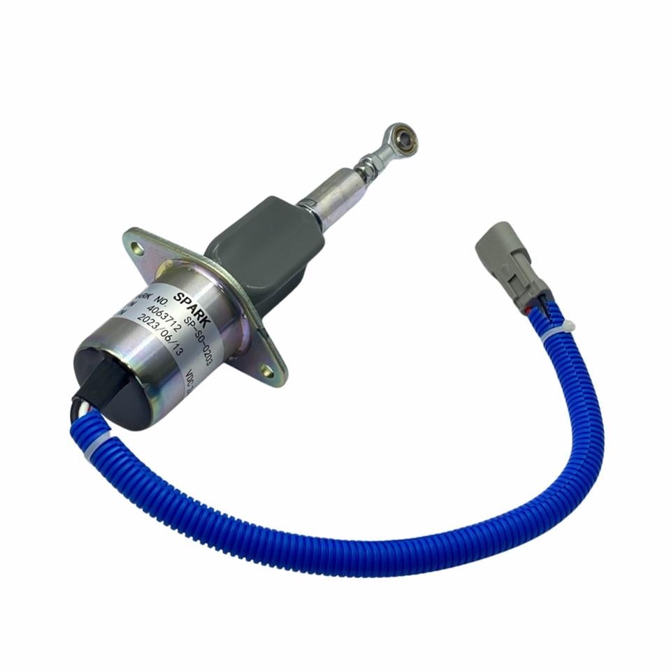 24V STOP SELENOİDİ (KULAKLI) (MAFSALLI-DELİK 6 MM) CUMMINS MOTOR