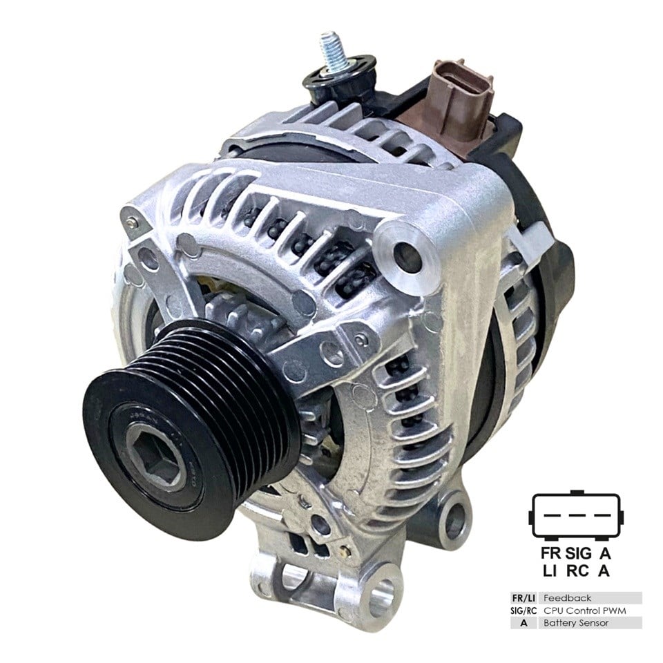 DENSO 12V ALTERNATÖR DİNAMO 150 A LAND ROVER 2004 > (FR-SIG-A) (3 FİŞ YANDAN SOKET)