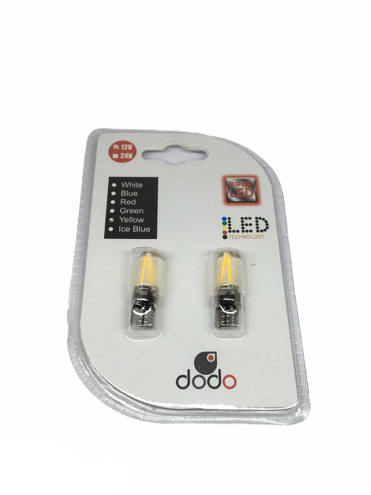 12V DİPSİZ FLAMENT AMPUL T10 SARI (2 AD)