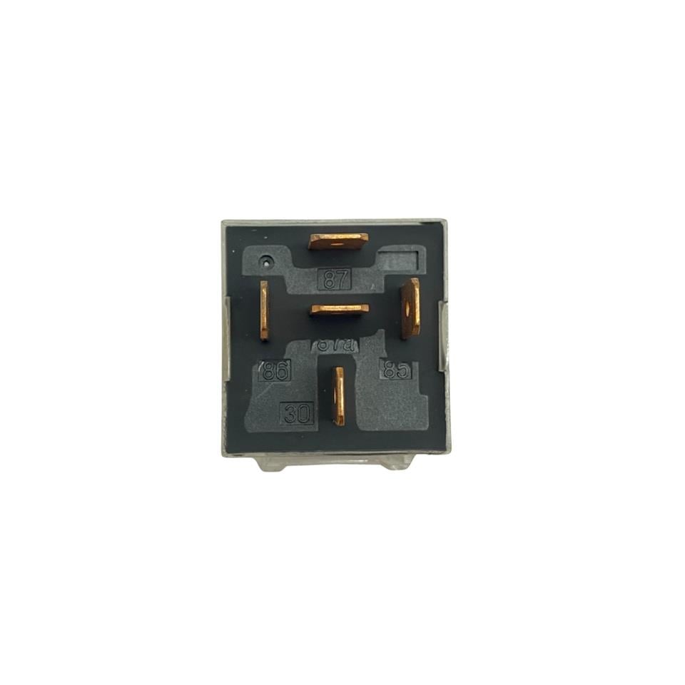 12V RÖLE 5 UÇLU 50/60 A IŞIKLI (ŞEFFAF) (ÇİFT PLATİN) (30-85-86-87-87a)
