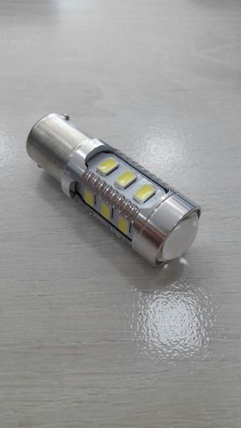 12V-24V 93 AMPUL 15 LEDLİ BEYAZ 6000K (MERCEKLİ) CB (2 AD)