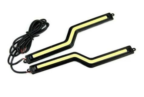 12V GÜNDÜZ SÜRÜŞ LEDİ (Z-TİPİ) (COB LED) (15 MM X 190 MM) (2 AD)
