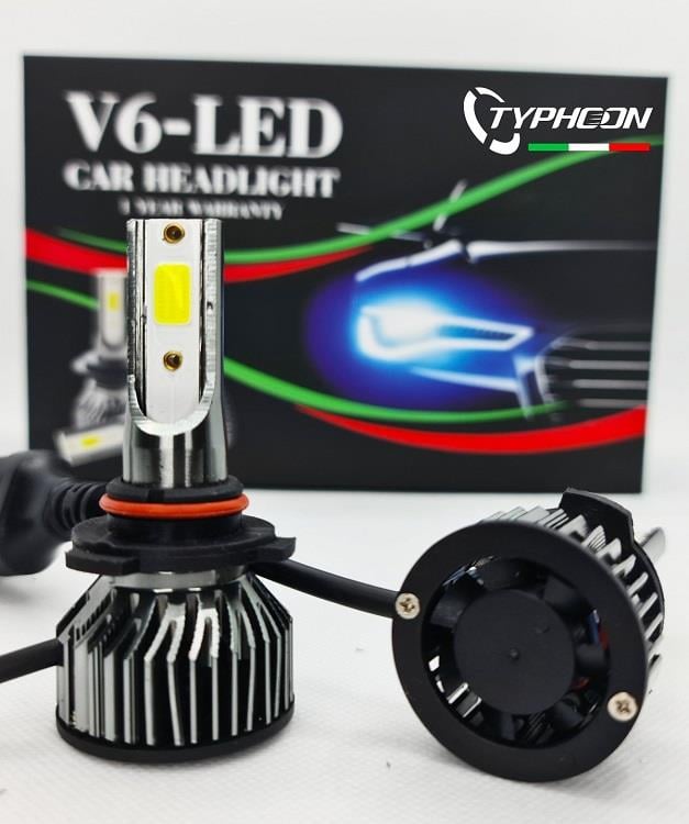 TYPHOON 12V HB3 9005 COB LED XENON FAR AMPUL SETİ 6500K 10000 LÜMEN