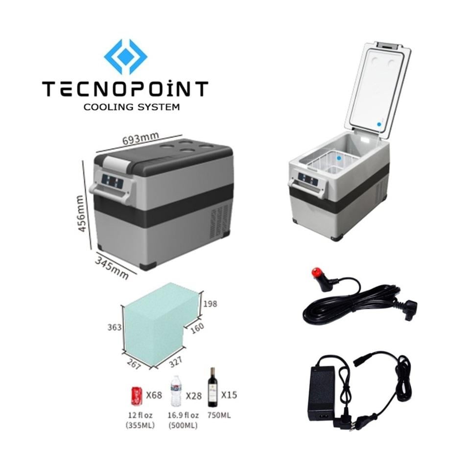 12V-24V-220V OTO BUZDOLABI (-20 HIZLI SOĞUTMA) DİJİTAL EKRAN (5V 1A USB GİRİŞLİ) 45 LT 