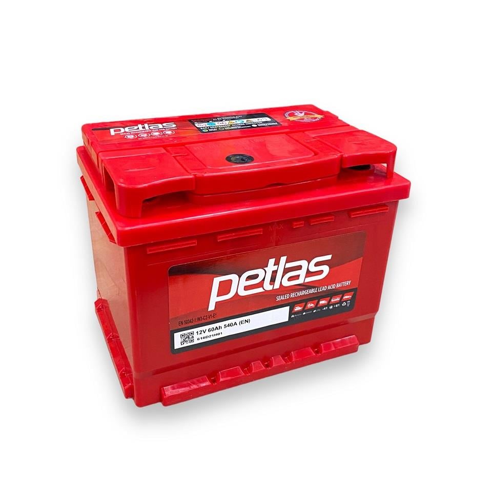 PETLAS 12V 60 AH AKÜ 540 A (EN) (242*175*190) 3 YIL GARANTİ