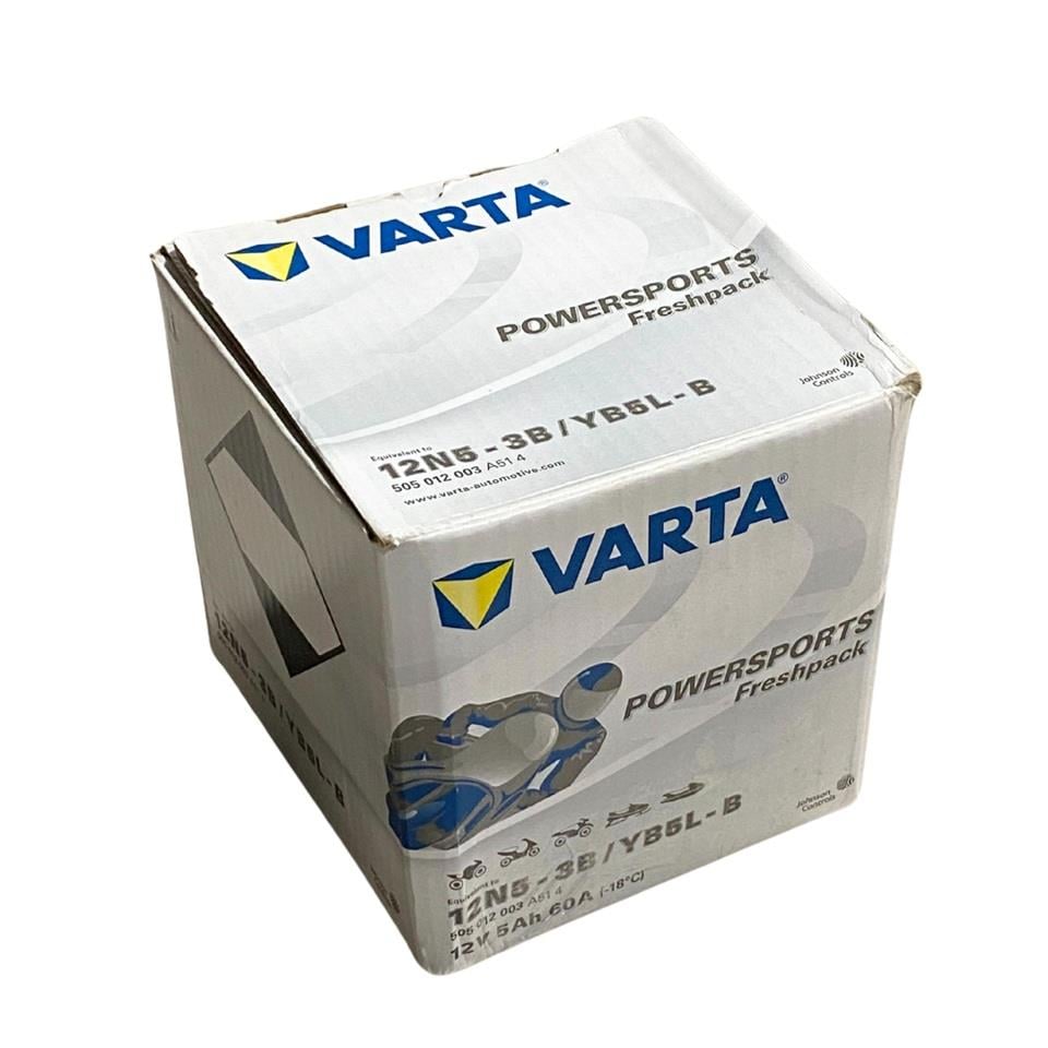 VARTA 12V 5 AH MOTOSİKLET AKÜSÜ 60 A (EN) (121*61*131) (12N5-3B) (YB5L-B) (A514)