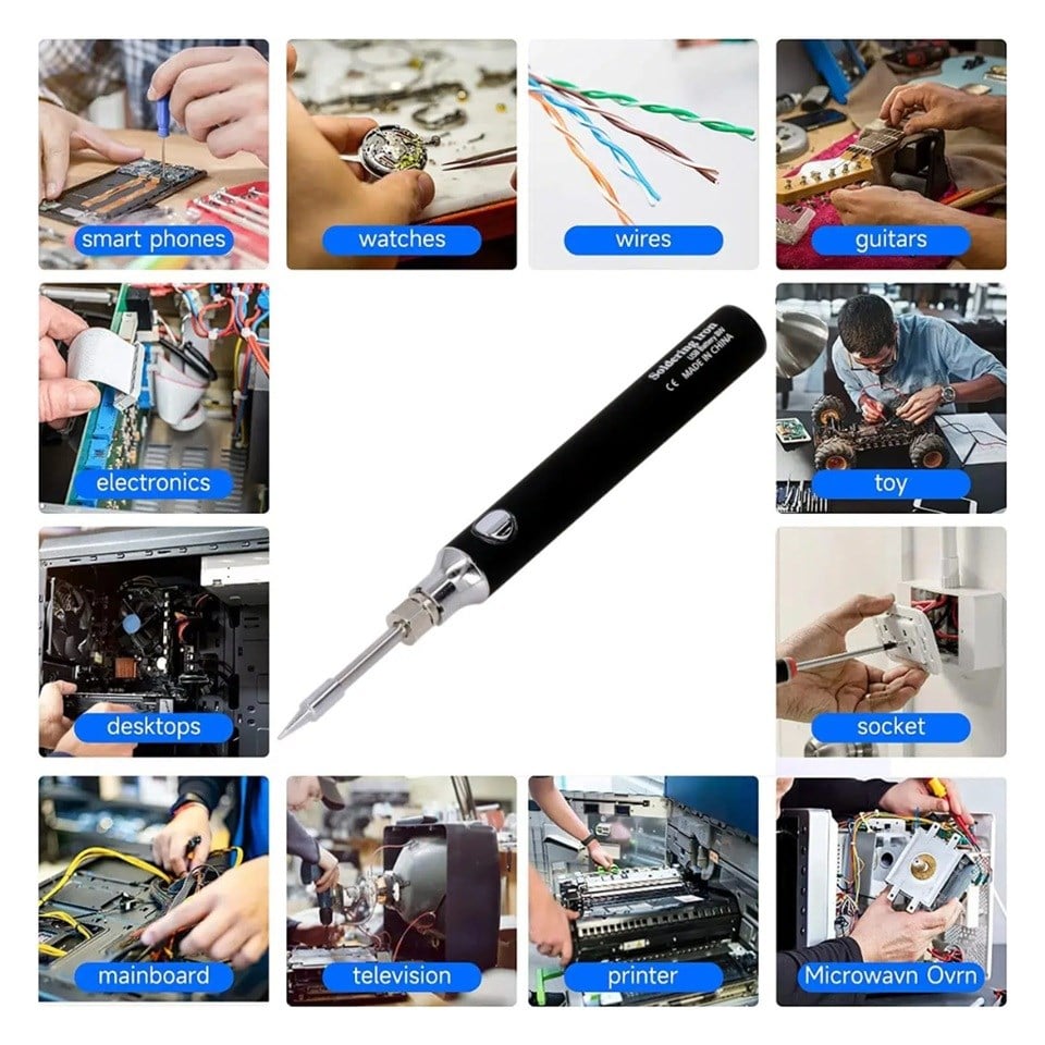 12V LEHİM HAVYASI (KALEM TİP) ŞARJLI (KABLOSUZ) 8W 
