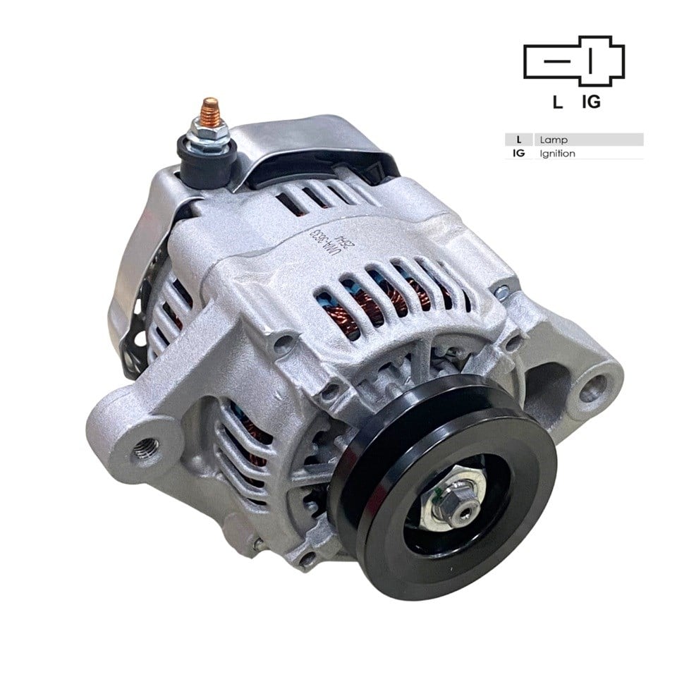 12V ALTERNATÖR DİNAMO NIPPON DENSO TİPİ 40 A (2 FİŞ) (IG-L) DAIHATSU HIJET-KOMATSU FORKLİFT