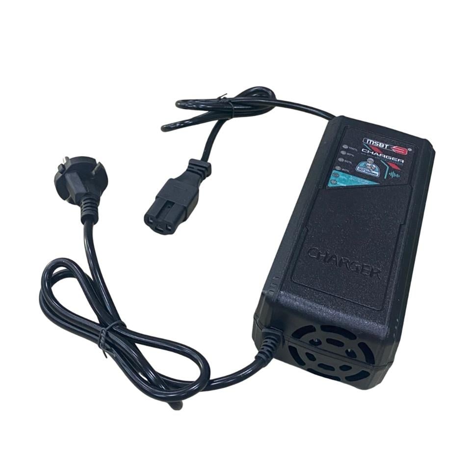 60V ELEKTRİKLİ BİSİKLET ŞARJ REDRESÖRÜ (AKÜ ŞARJ CİHAZI) OTOMATİK 2.8 A (20 AH-24 AH) 