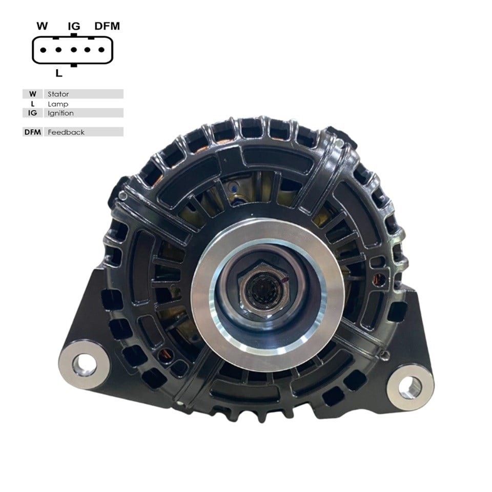 PRESTOLITE 24V ALTERNATÖR DİNAMO 120 A (SOKETLİ 5 FİŞ) (W-L-IG-DFM)