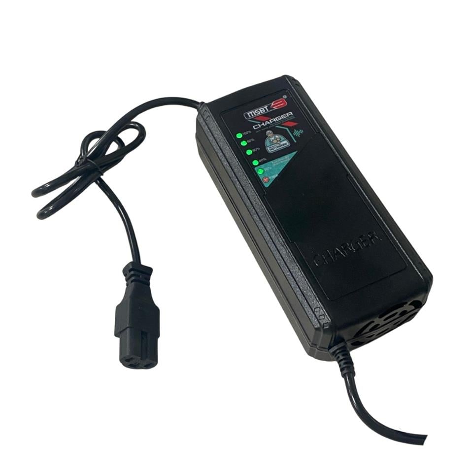 60V ELEKTRİKLİ BİSİKLET ŞARJ REDRESÖRÜ (AKÜ ŞARJ CİHAZI) OTOMATİK 2.8 A (20 AH-24 AH) 