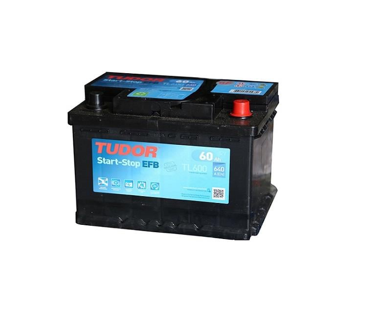 TUDOR 12V 60 AH AKÜ EFB 640 A (EN) (START-STOP) (242*175*190)