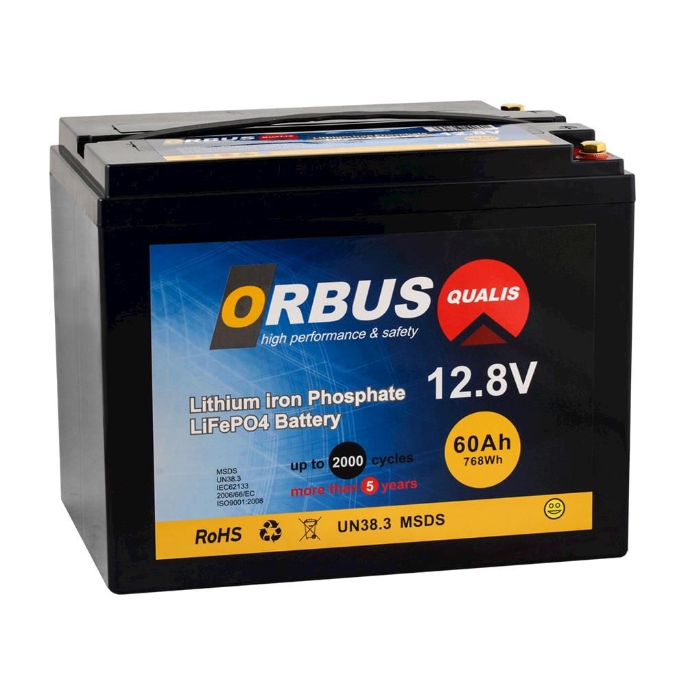 ORBUS 12V 60 AH ELEKTRİKLİ BİSİKLET AKÜSÜ LITHIUM IRON AKÜ (LIFePO4 BATTERY) (223*150*175) (7 KG)