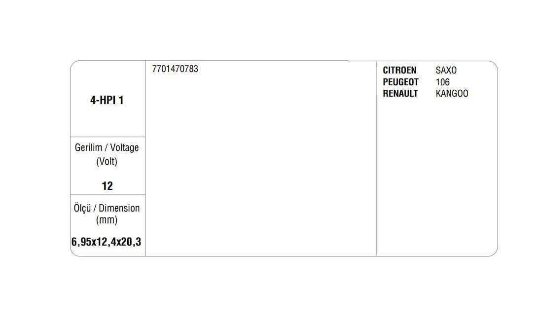 DİREKSİYON POMPA KÖMÜRÜ RENAULT R19 (4 AD)
