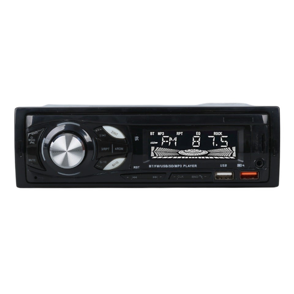 OTO TEYP-RADYO AUX/BLUETOOTH/MP3/SD KART/USB X 2 ŞARJ (UZAKTAN KUMANDALI) (7 RENKLİ)
