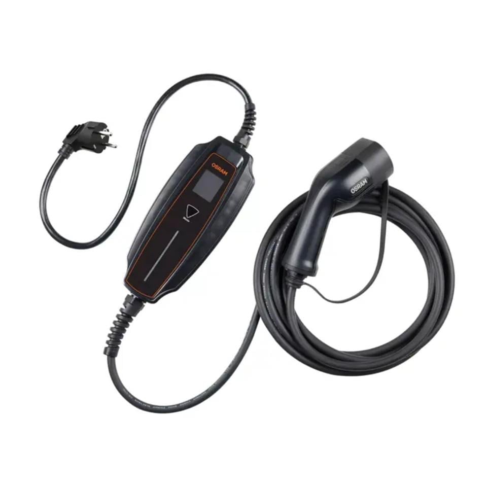 OSRAM 230V AC ELEKTRİKLİ ARAÇ ŞARJ CİHAZI TİP2 (EV TİPİ) (6 A/10 A/16A) (1300W/2200W/3600W) (5 MT)