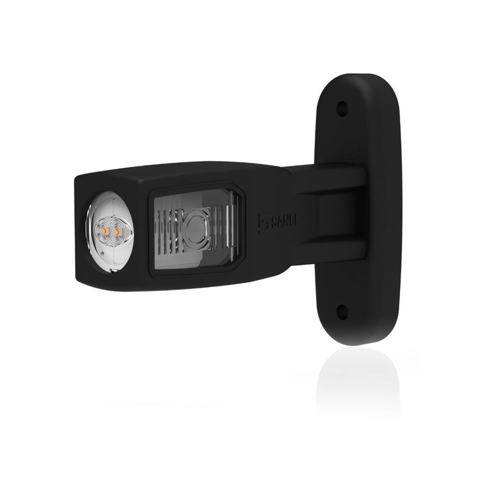 SANEL 12V-24V DORSE DIŞ İŞARET BOYNUZ LAMBASI KISA (LEDLİ) SARI-KIRMIZI-BEYAZ