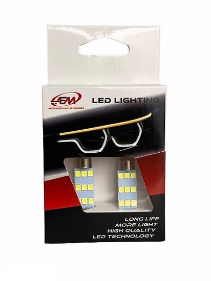 12V SOFİT AMPUL 12 LEDLİ BEYAZ CANBUS (39 MM) (2 AD)