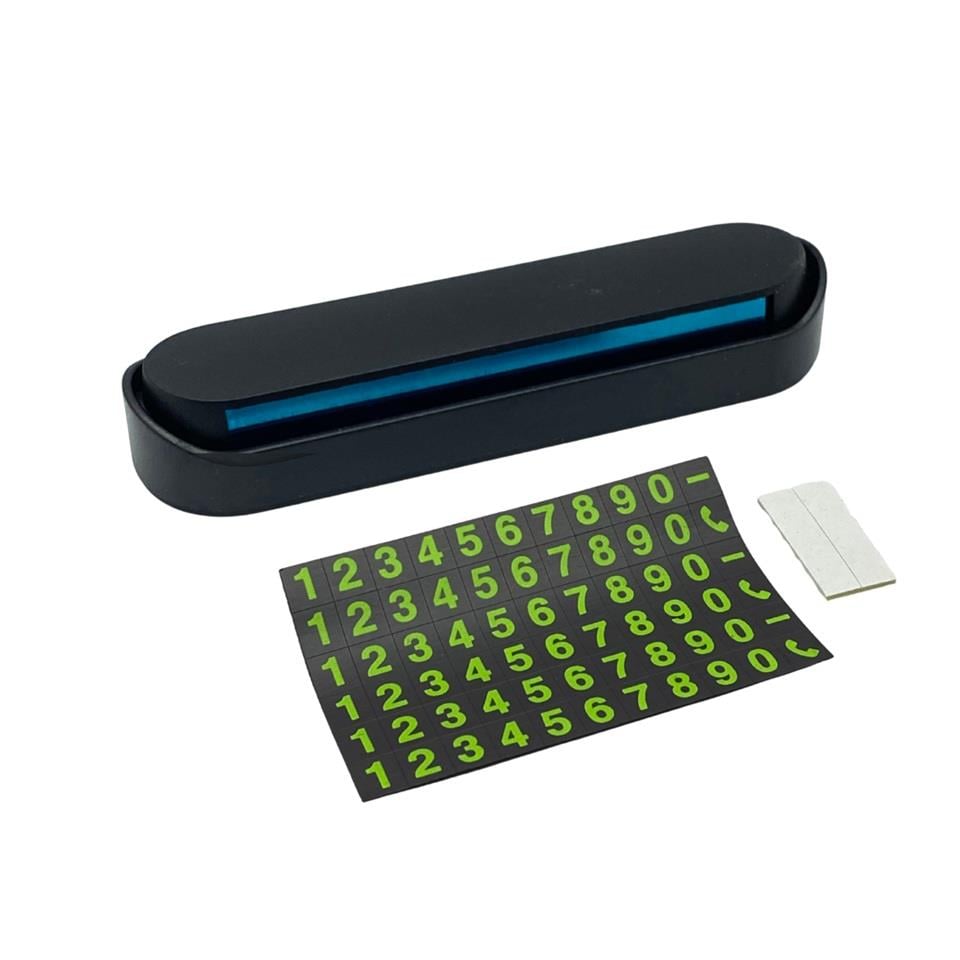 ARAÇ İÇİ TELEFON NUMARATİĞİ (PARK-TEL) (AÇ-KAPA) SİYAH