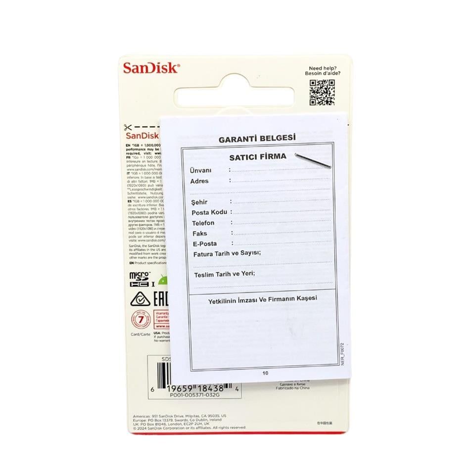 SD HAFIZA KARTI 32 GB