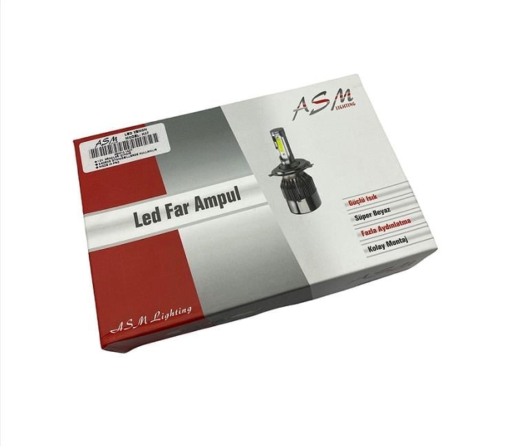 12V H27 COB LED XENON FAR AMPUL SETİ 6000K 8000 LÜMEN