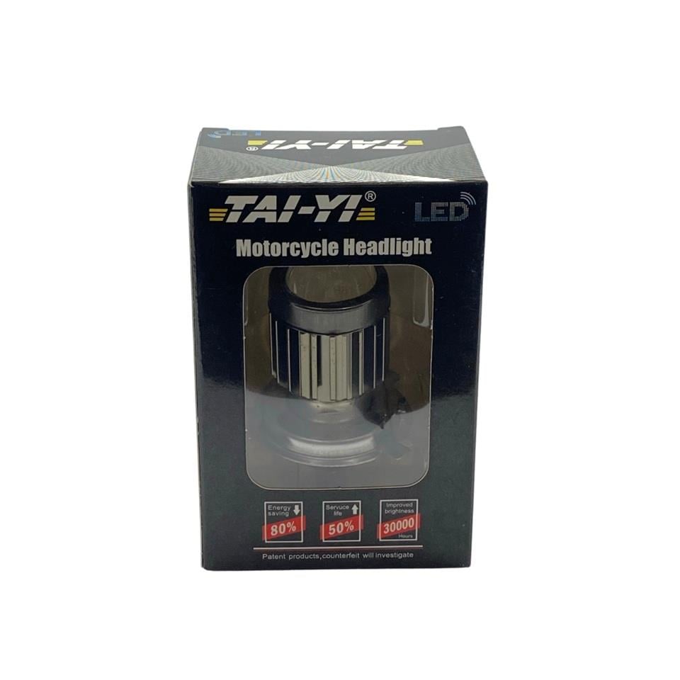 12V-24V H4 LED AMPUL 43T HS1 MERCEKLİ (BEYAZ) (10V-80V) MOTOSİKLET