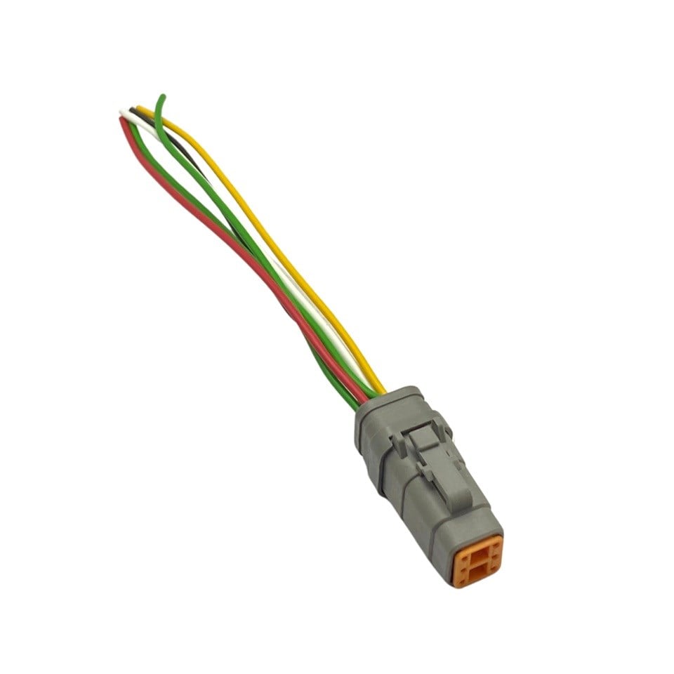 DEUTSCH TESİSAT SOKETİ (6 FİŞ KABLOLU) (DTM06-6S) İŞ MAKİNASI
