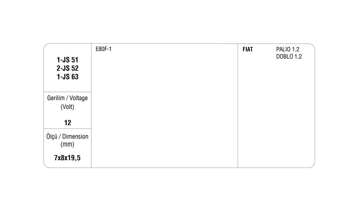 MEGA MARŞ KÖMÜRÜ FIAT PALIO/SIENA 1.2 (4 AD)