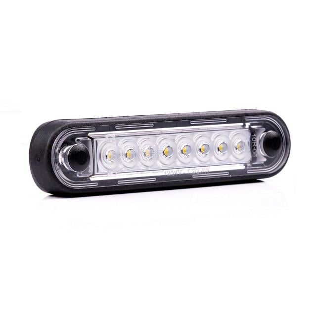 FRISTOM 12V-36V PARMAK LAMBA 8-LEDLİ KABLOLU BEYAZ (120*28 MM) E9