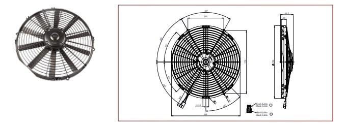 KORMAS 24V FAN MOTORU EMİCİ AKSİYEL 14 