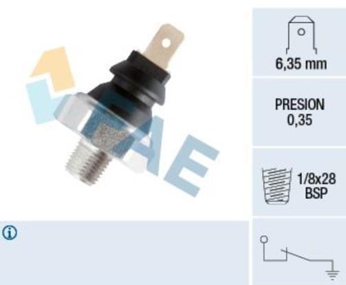 FAE YAĞ MÜŞÜRÜ (0.35 BAR) (1/8X28 BSP) (KONİK İNCE DİŞ)