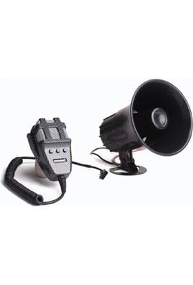 12V ELECTRONIC SİREN MEGAFONLU 3 SESLİ 40 W