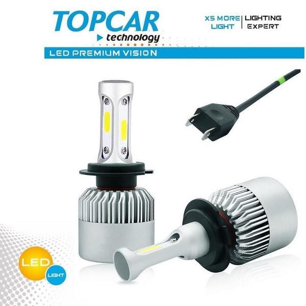 9V-36V H4 LED XENON FAR AMPUL SETİ 6500K 3900 LÜMEN (COB LED)