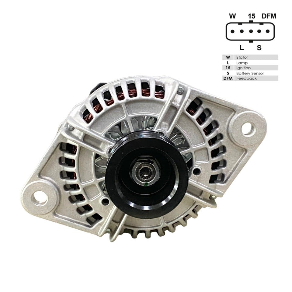 BOSCH 24V ALTERNATÖR DİNAMO 110 A (5 FİŞ SOKETLİ) (W-L-15-S-DFM) RENAULT-VOLVO