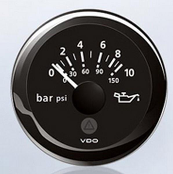 VDO 12V-24V YAĞ SAATİ 10 BAR 150 PSI (8 UÇLU SOKETLİ KABLOLU)
