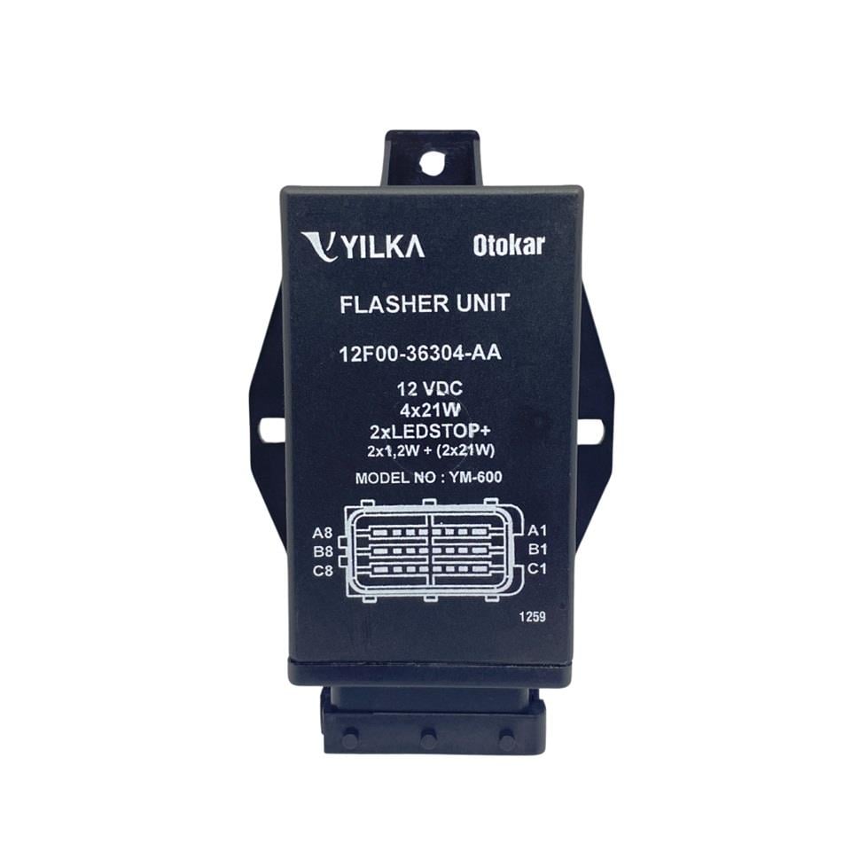 YILKA 12V FLAŞÖR 24 UÇLU (4 x 21W) 2 x LED STOP 2 x 1.2W + (2 x 21W) OTOKAR