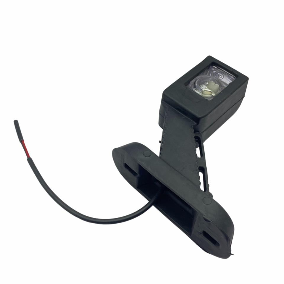 12V-24V DORSE DIŞ İŞARET BOYNUZ LAMBA KISA EĞRİ (LEDLİ)