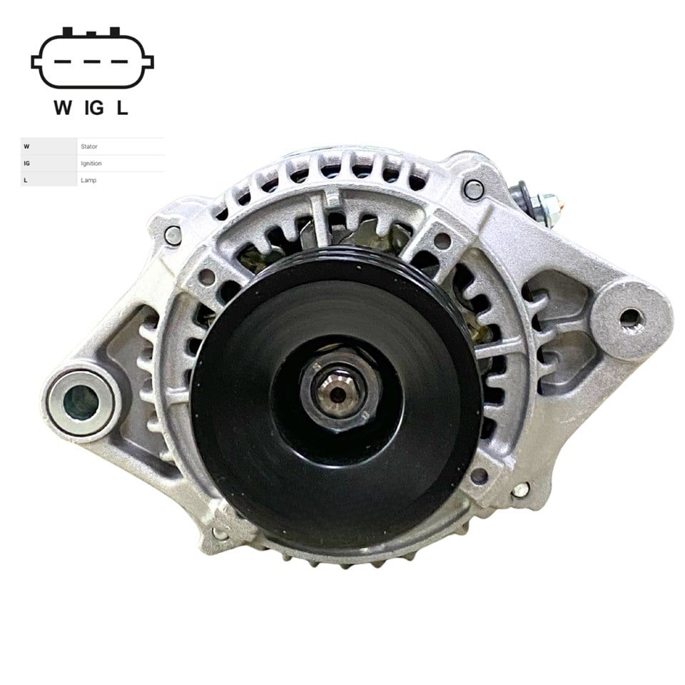 12V ALTERNATÖR DİNAMO 90 A (OVAL SOKET 3 FİŞ) (W-IG-L) CATERPILLAR-BEKO LOADER-JCB-KOMATSU