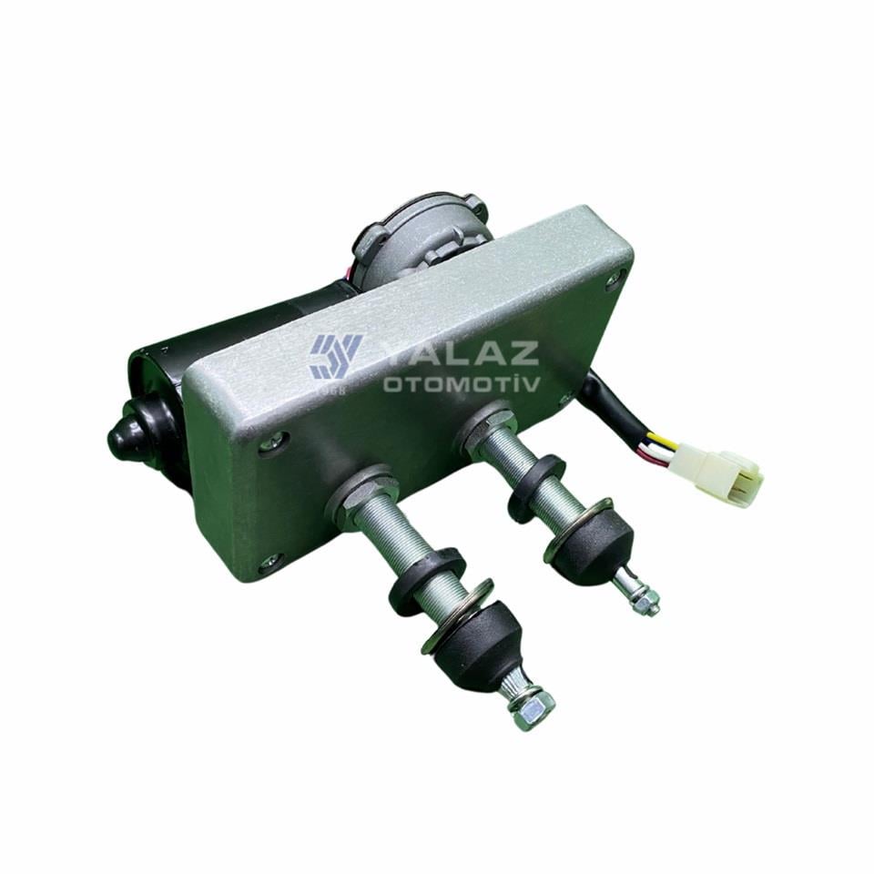 24V SİLECEK MOTORU MEKANİZMALI ÇİFT MİLLİ 50/60 (KAPALI)
