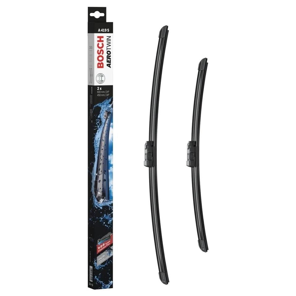 BOSCH SİLECEK SÜPÜRGESİ 600/450 MM AEROTWIN (A419S) BYD-JEEP-RENAULT-SKODA-VW
