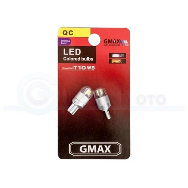 12V DİPSİZ T10 (2 LEDLİ) BEYAZ CB (MERCEKLİ) (2 AD)