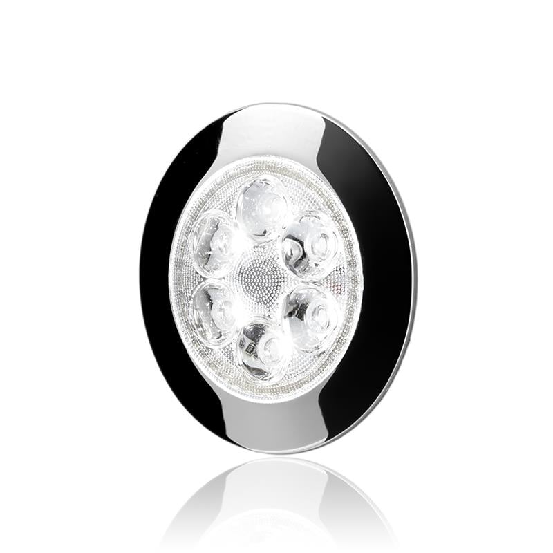 SANEL 12V-24V SPOT TAVAN LAMBA 6 LEDLİ 6500K BEYAZ (SU GEÇİRMEZ) (90 MM) (BUTONSUZ)