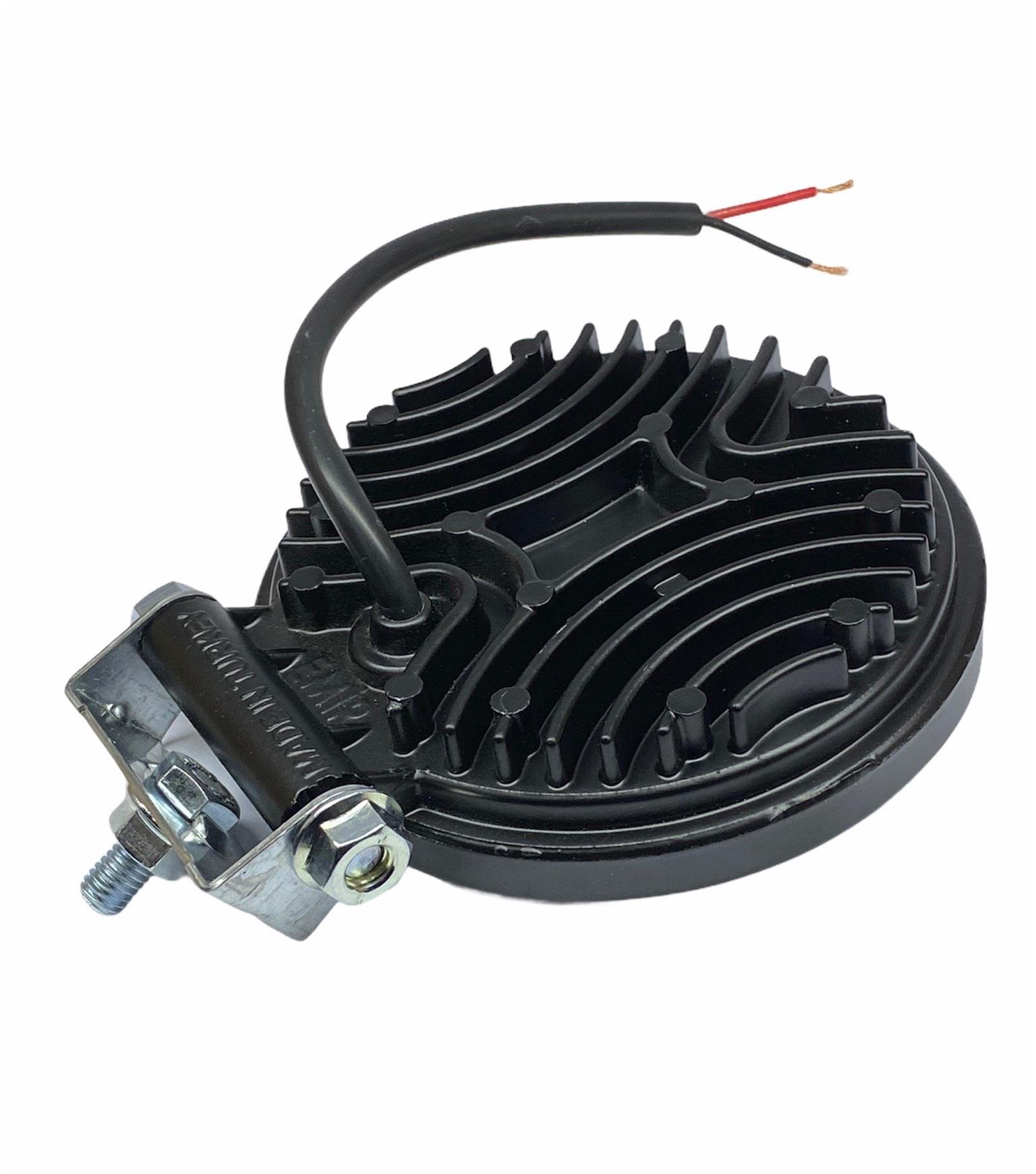 9V-48V ÇALIŞMA LAMBASI (9 X 3W POWER LEDLİ) YUVARLAK (114 MM)
