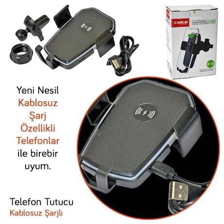 TELEFON TUTUCU (YENİ NESİL WIRELESS) (WIFI) (KABLOSUZ ŞARJLI) (180 DERECE DÖNERLİ)