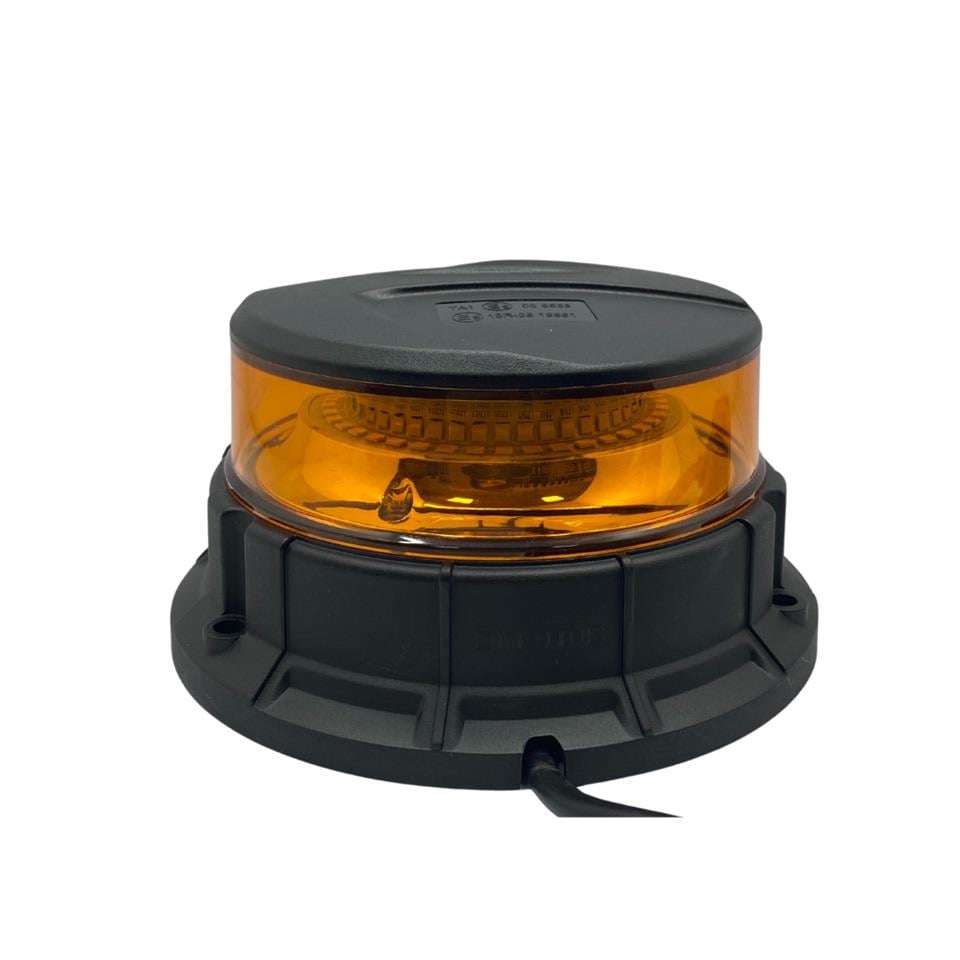 DEMMON 12V-24V ÇAKAR TEPE LAMBA LEDLİ FONKSİYONLU MIKNATISLI ÇAKMAK FİŞLİ SARI (142*117 MM) E9