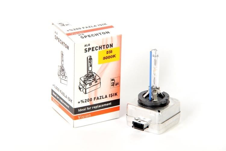 SPECHTON 12V-85V XENON AMPUL D3S 35W +%200 FAZLA IŞIK 8000K